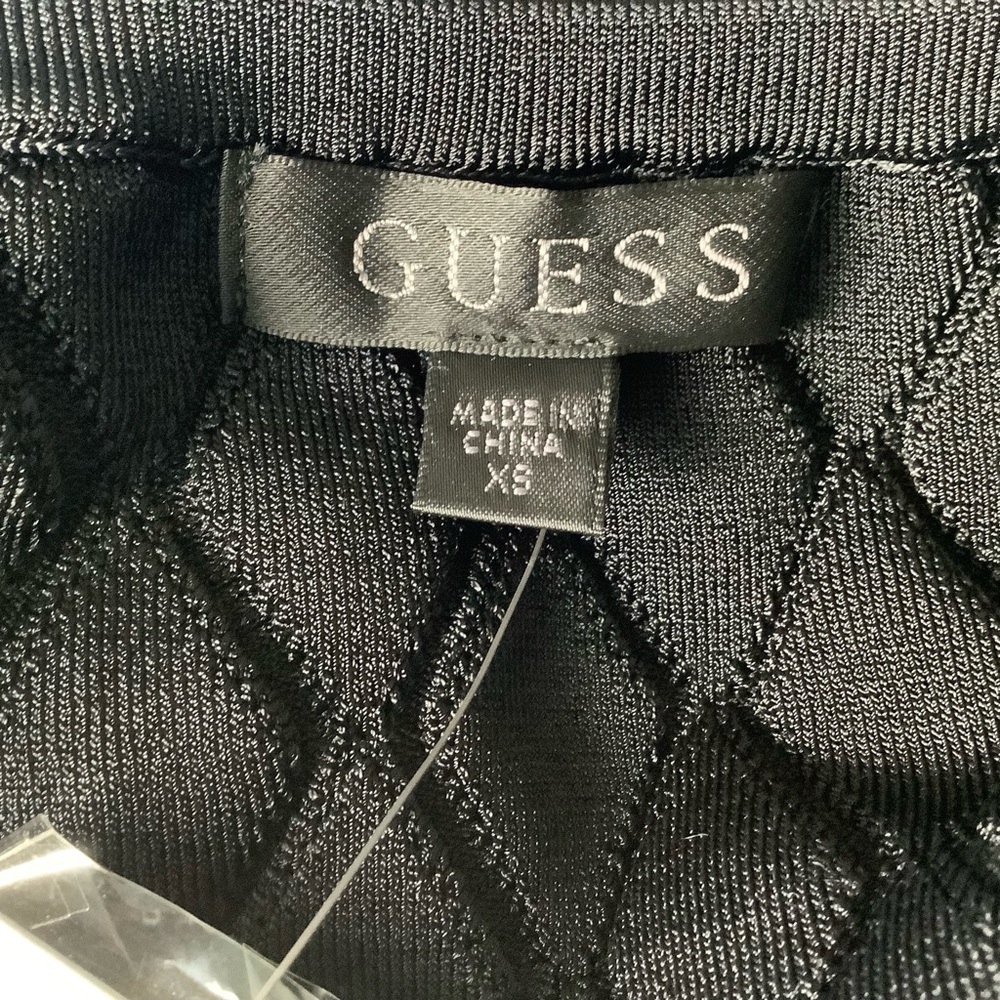 NWT GUESS Textured Halter Top Black Women’s size XS - Picture 2 of 10